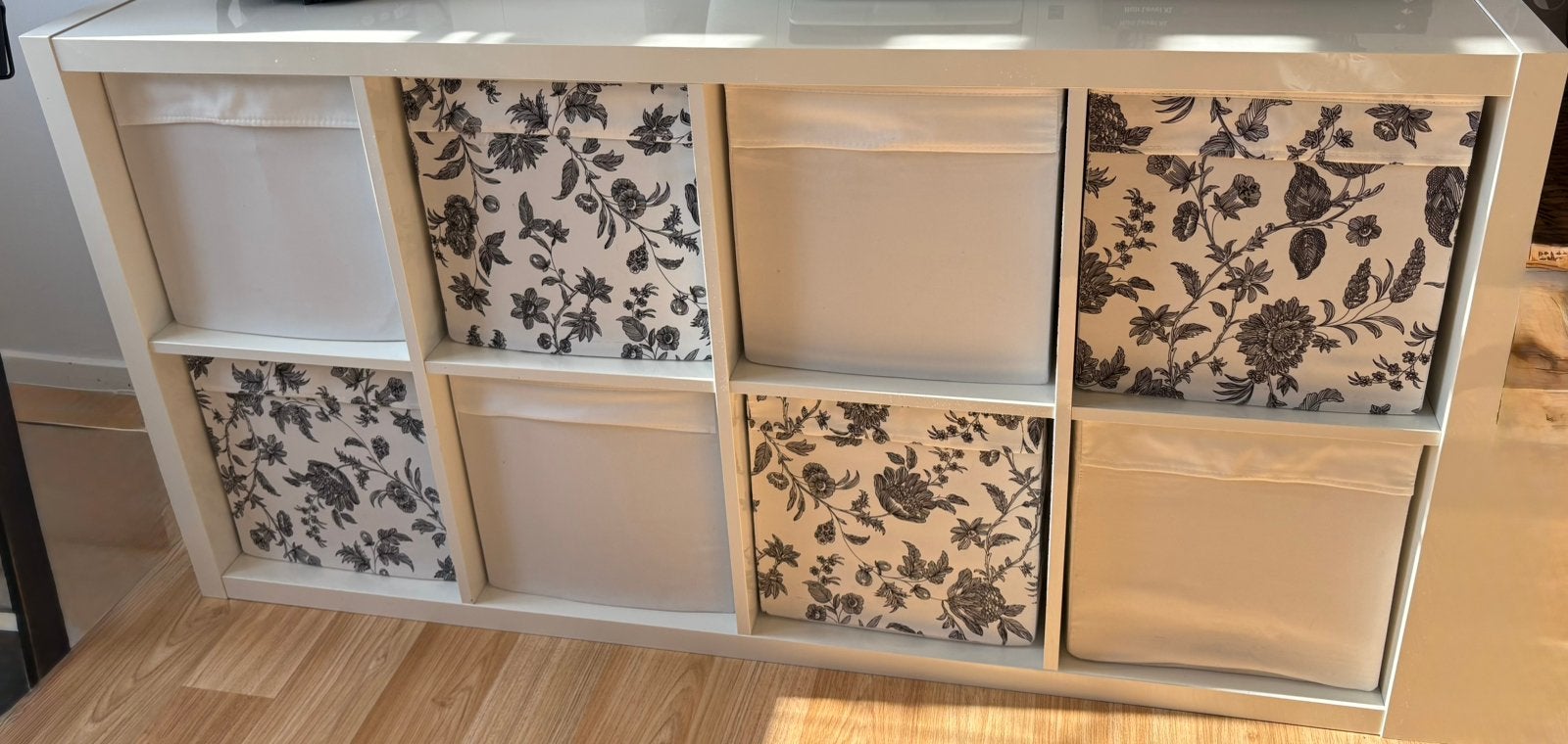 Ikea kallax met 8x manden, Ophalen, Zo goed als nieuw, 25 tot 50 cm