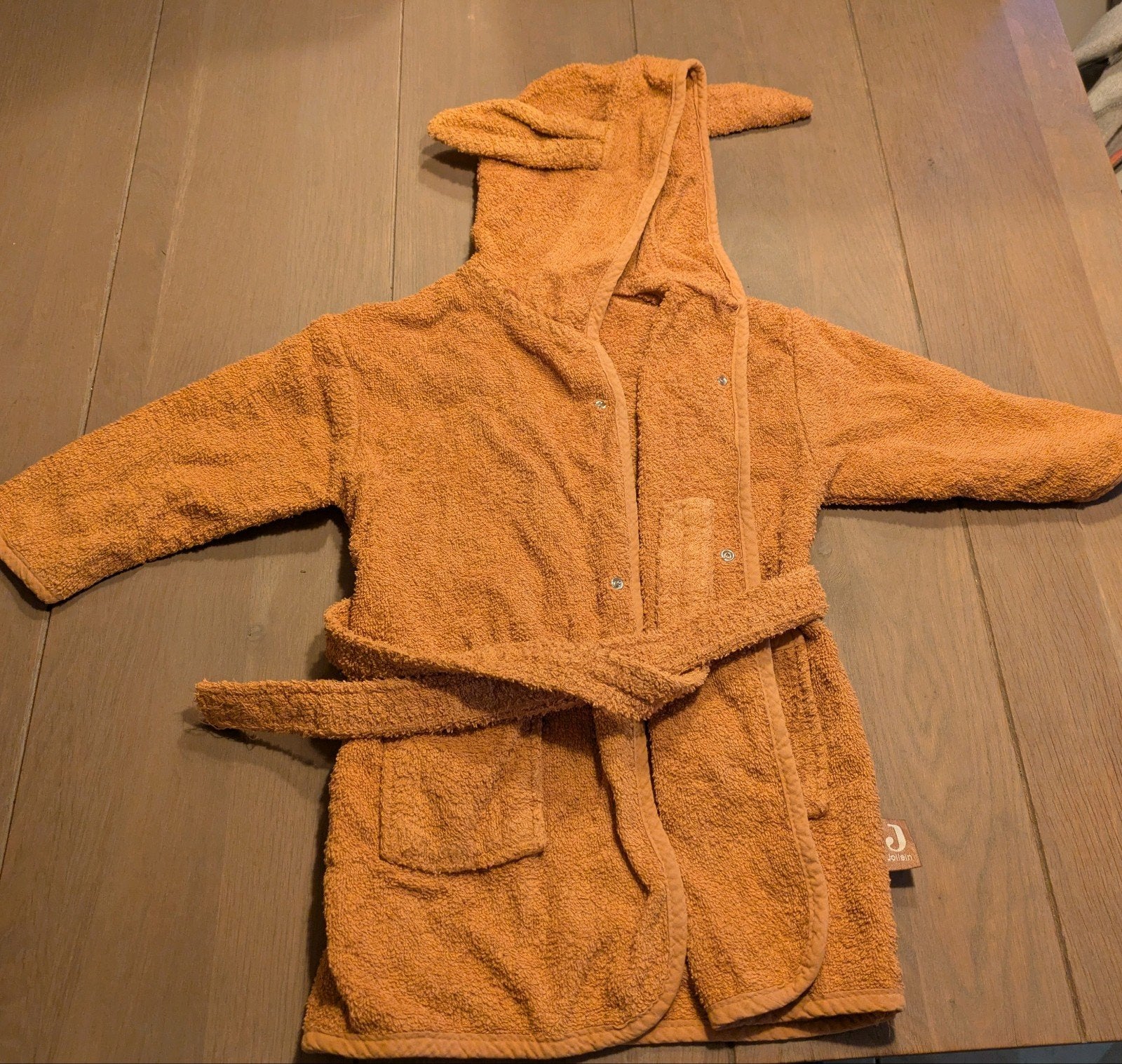 Jollein badjasje Caramel (maat 86/92), Ophalen of Verzenden, Zo goed als nieuw, Jollein