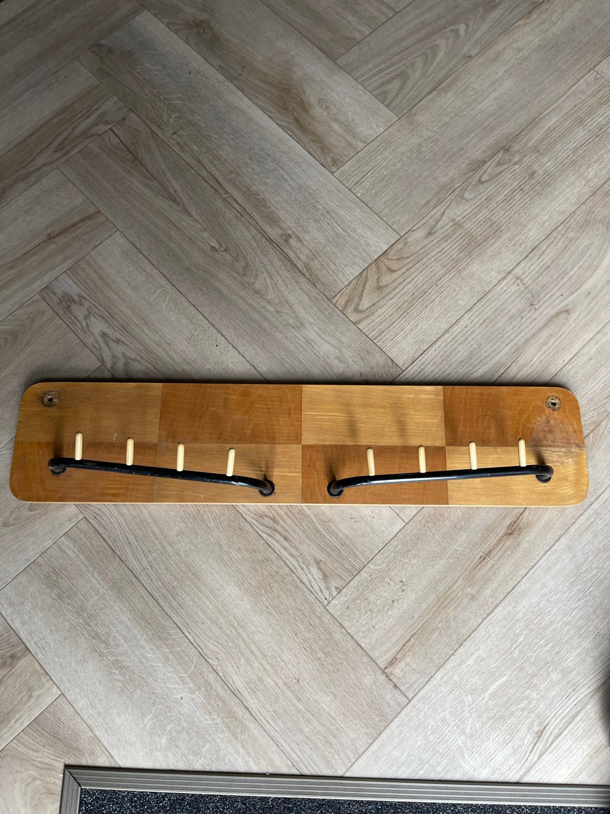 Vintage wandkapstok - 60 cm breed, Huis en Inrichting, Woonaccessoires | Kapstokken, Wandkapstok, Gebruikt, Ophalen of Verzenden