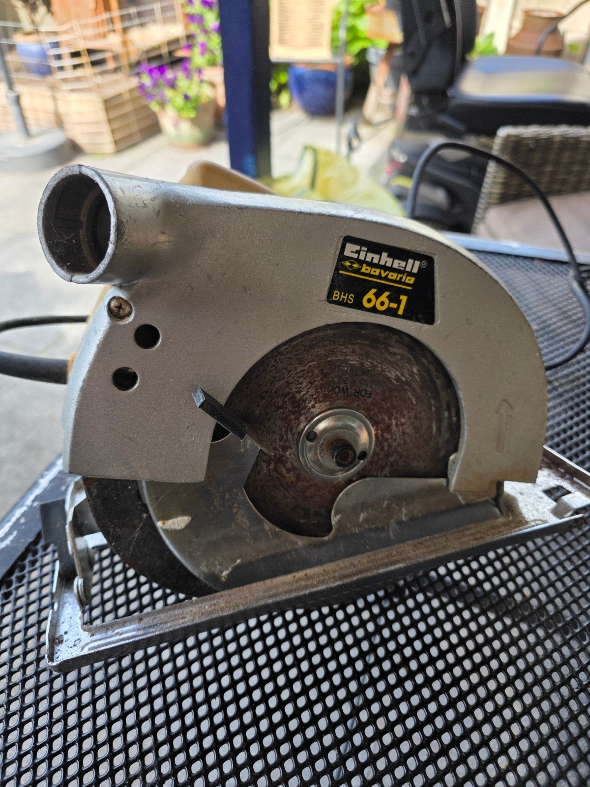 Einhell Bavaria BHS 66-1 Cirkelzaag - 1200W, Doe-het-zelf en Verbouw, Ophalen, Gebruikt, Cirkelzaag, 70 mm of meer
