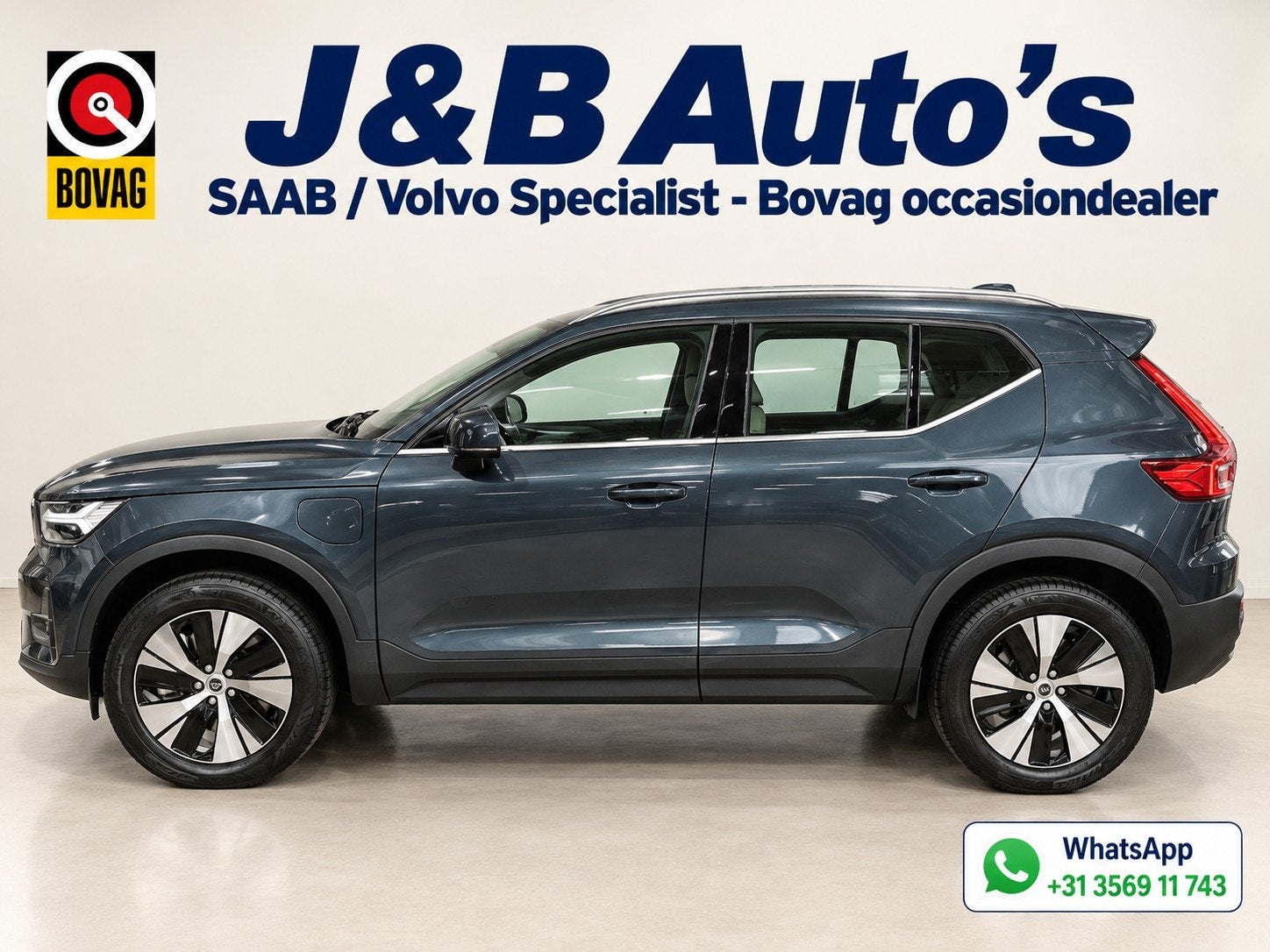 Volvo XC40 1.5 T4 Recharge Inscription Expression Leer Stoel, Dealer onderhouden, Blauw, Leder, Bedrijf