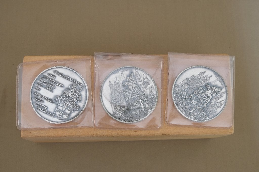 3x gedenkmunt schoorsteenveger  Duitsland, Ophalen of Verzenden, Duitsland, Overige waardes, Losse munt