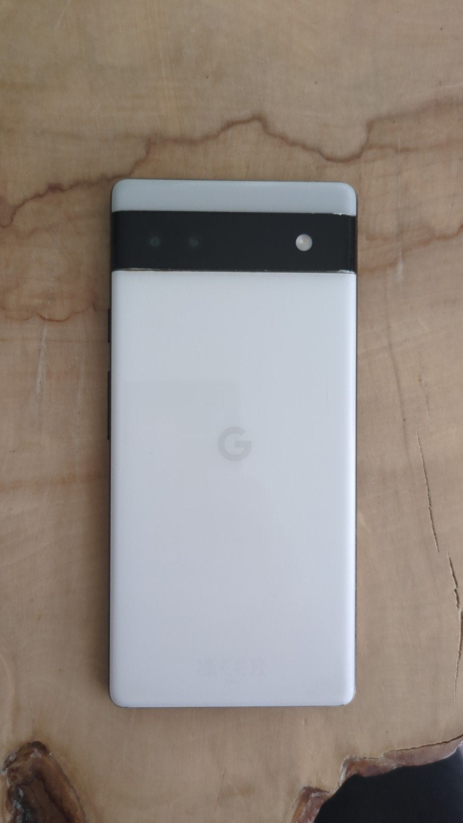 Google Pixel 6a (Chalk) - Defect scherm / voor onderdelen, Gebruikt, Verzenden, Klassiek of Candybar, Met simlock