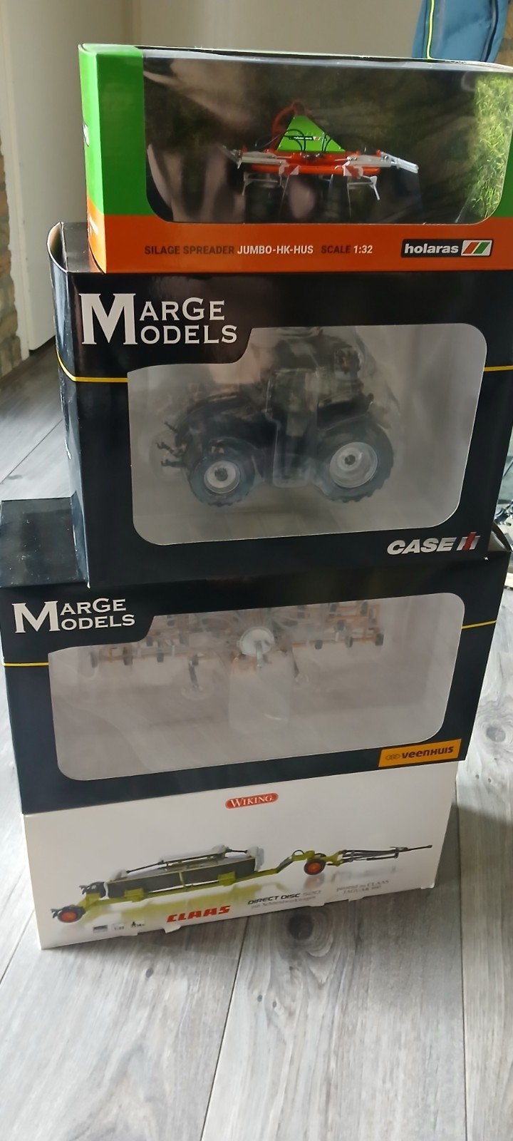 Partij landbouwminiaturen: Holaras, Veenhuis, Case IH, Claas, Ophalen of Verzenden, Nieuw, Overige typen, Overige merken