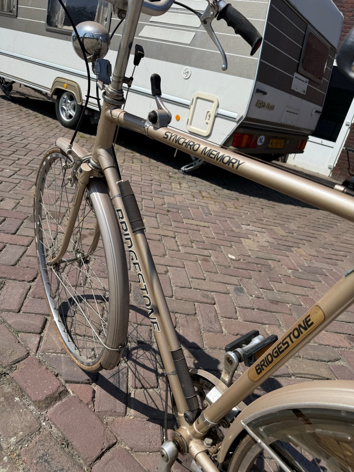 Vintage Bridgestone Synchro Memory fiets, Fietsen en Brommers, Velgrem, Versnellingen, Ophalen, Overige merken