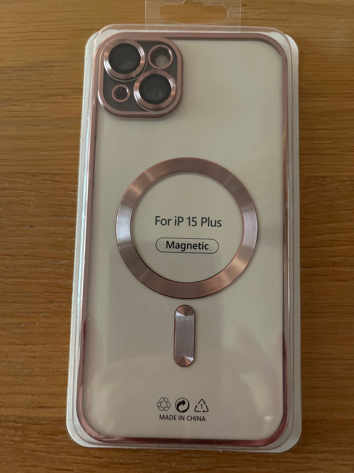 Fashion Case voor iPhone 15 Plus - Magnetisch - Roségoud, Ophalen of Verzenden, Nieuw