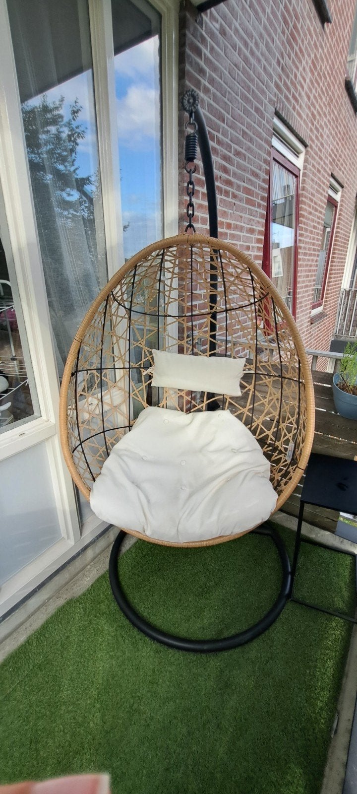 Hangstoel Swing met standaard -Eistoel voor binnen/buiten, Ophalen, Eén