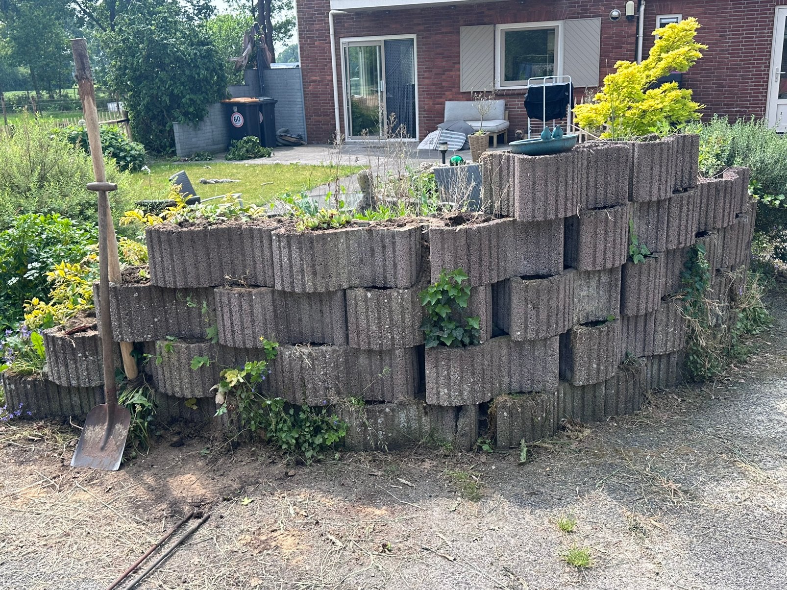 Gratis bloembakken, Tuin en Terras, Ophalen, Gebruikt, Minder dan 30 cm, Rond