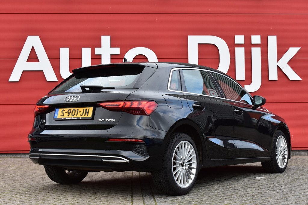 Audi A3 Sportback 30 TFSI Advanced edition LED | Virtual Coc, Auto's, Audi, Stof, Gebruikt, Zwart, Origineel Nederlands