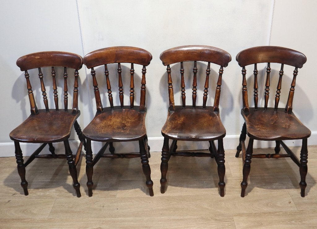 Set van 4 antieke Windsorstoelen, Ophalen of Verzenden