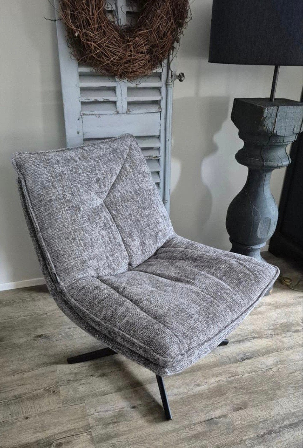 Fauteuil grijs 2 stuks, Ophalen, Eenpersoons, Nieuw, 75 tot 100 cm
