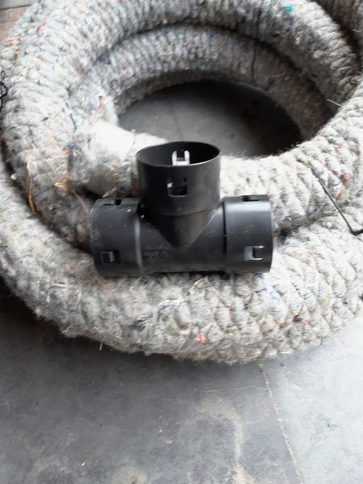 drainage buis 80mm met t stuk +/- 9m, Ophalen, Afvoer, Pvc, 6 meter of meer