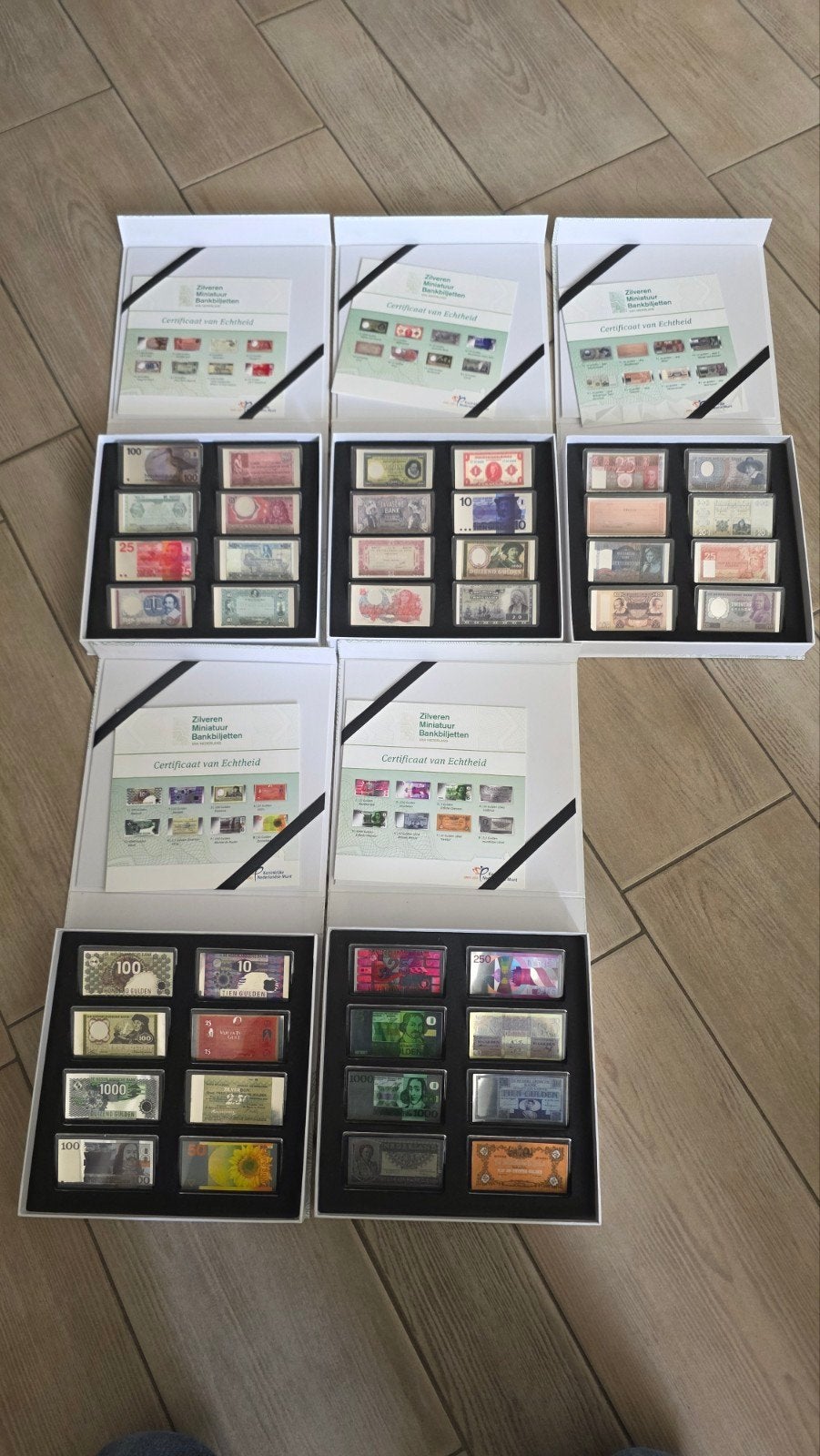 KNM Miniatuur Zilveren bankbiljetten, Ophalen of Verzenden, Buitenland, Bankbiljetten