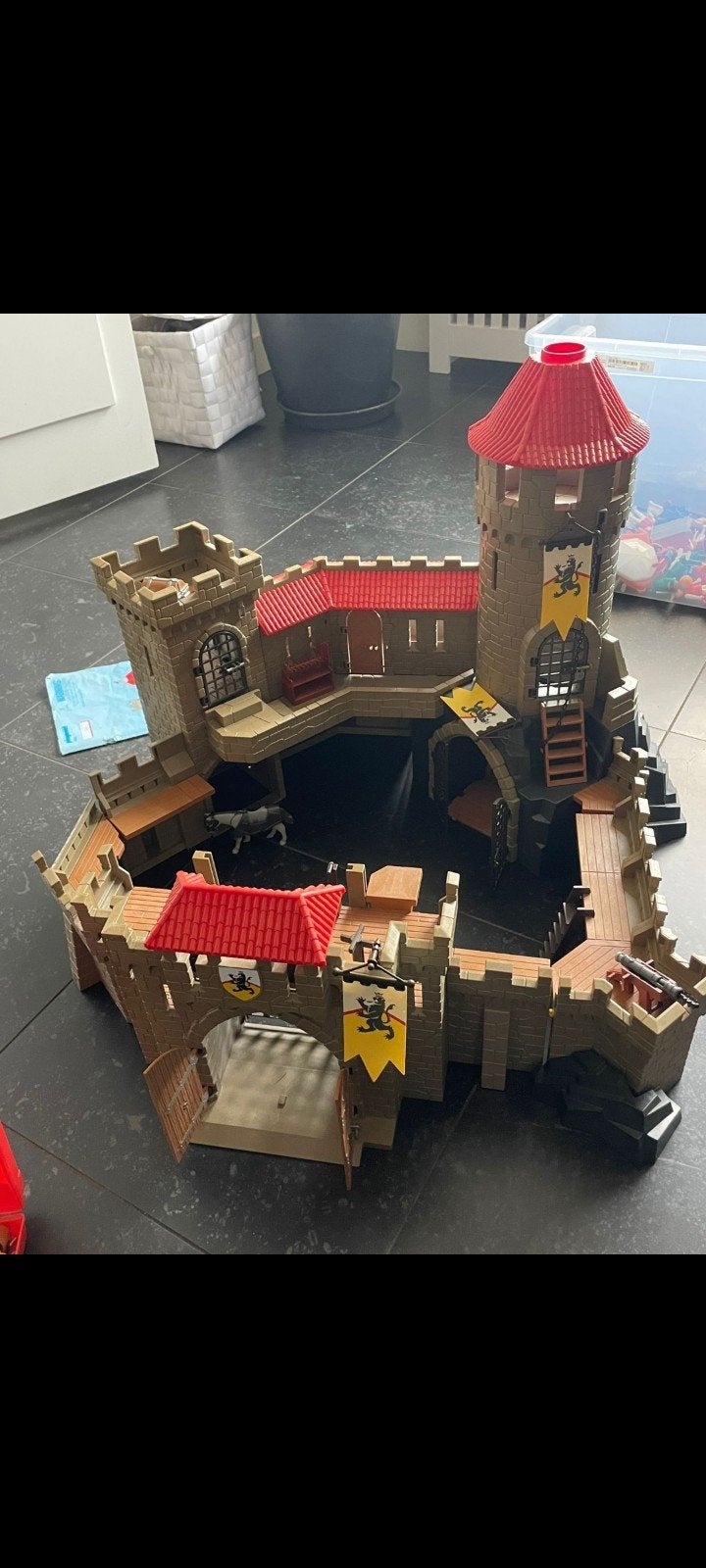 playmobil ridderkasteel met extra uitbreidingssets, Ophalen, Complete set, Zo goed als nieuw, Kasteel/Fort