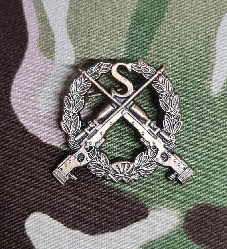 Sniper speld, Verzamelen, Verzenden, Landmacht, Nederland, Kleding of Schoenen
