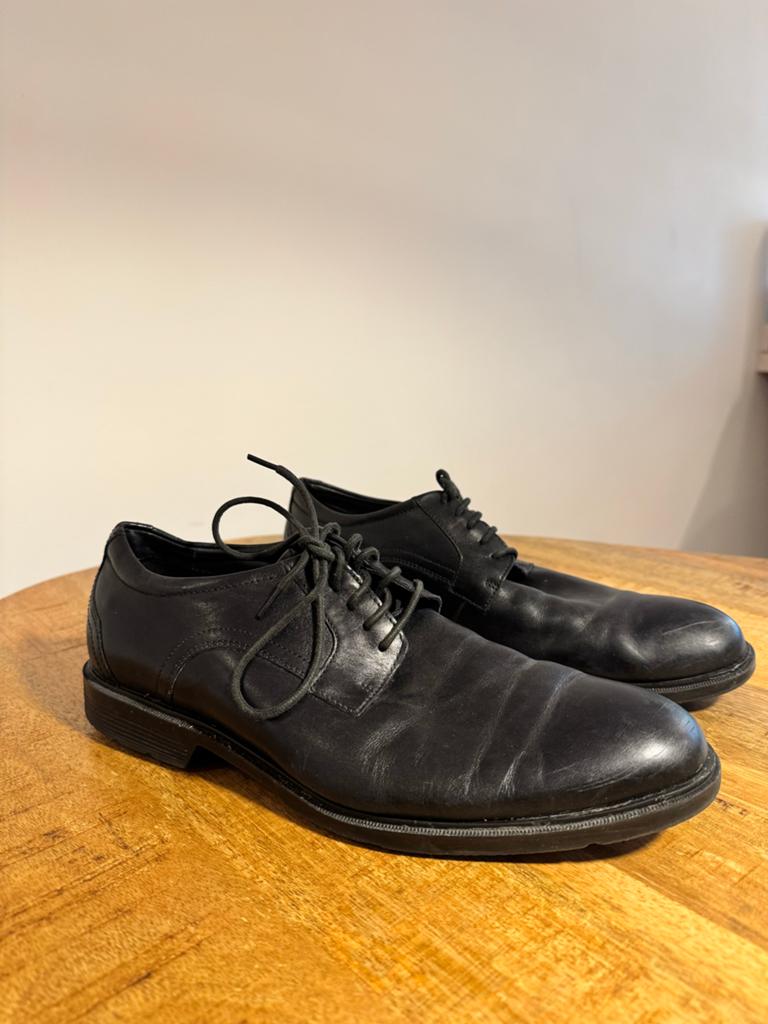 Rockport zwarte veterschoenen - 42.5, Kleding | Heren, Schoenen, Ophalen, Zwart, Gedragen, Veterschoenen