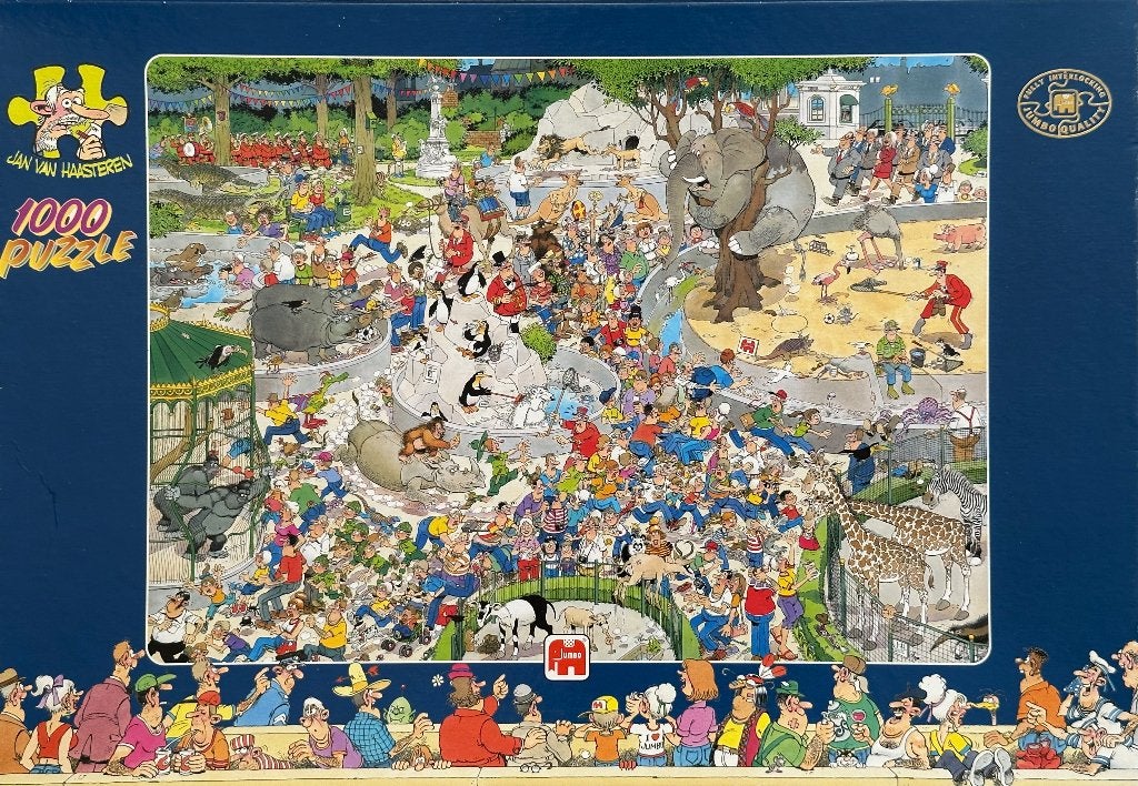 Jan van Haasteren puzzel, Dierentuin Artis  1000 stukjes, Ophalen of Verzenden, 500 t/m 1500 stukjes, Zo goed als nieuw, Legpuzzel