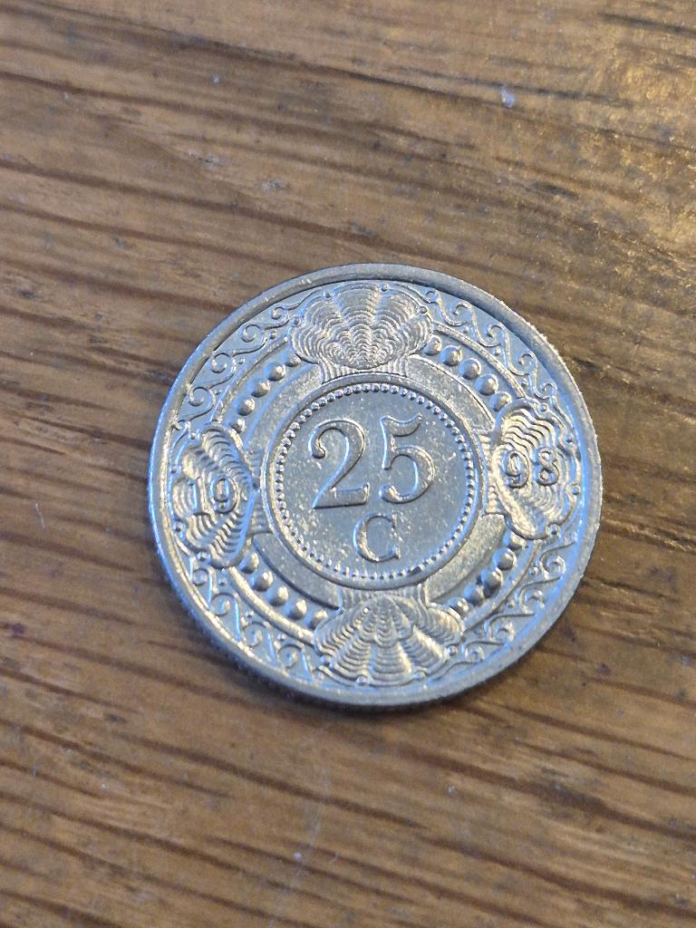 Nederlands Antillen - 25 Cent 1998, Verzenden, Midden-Amerika, Losse munt
