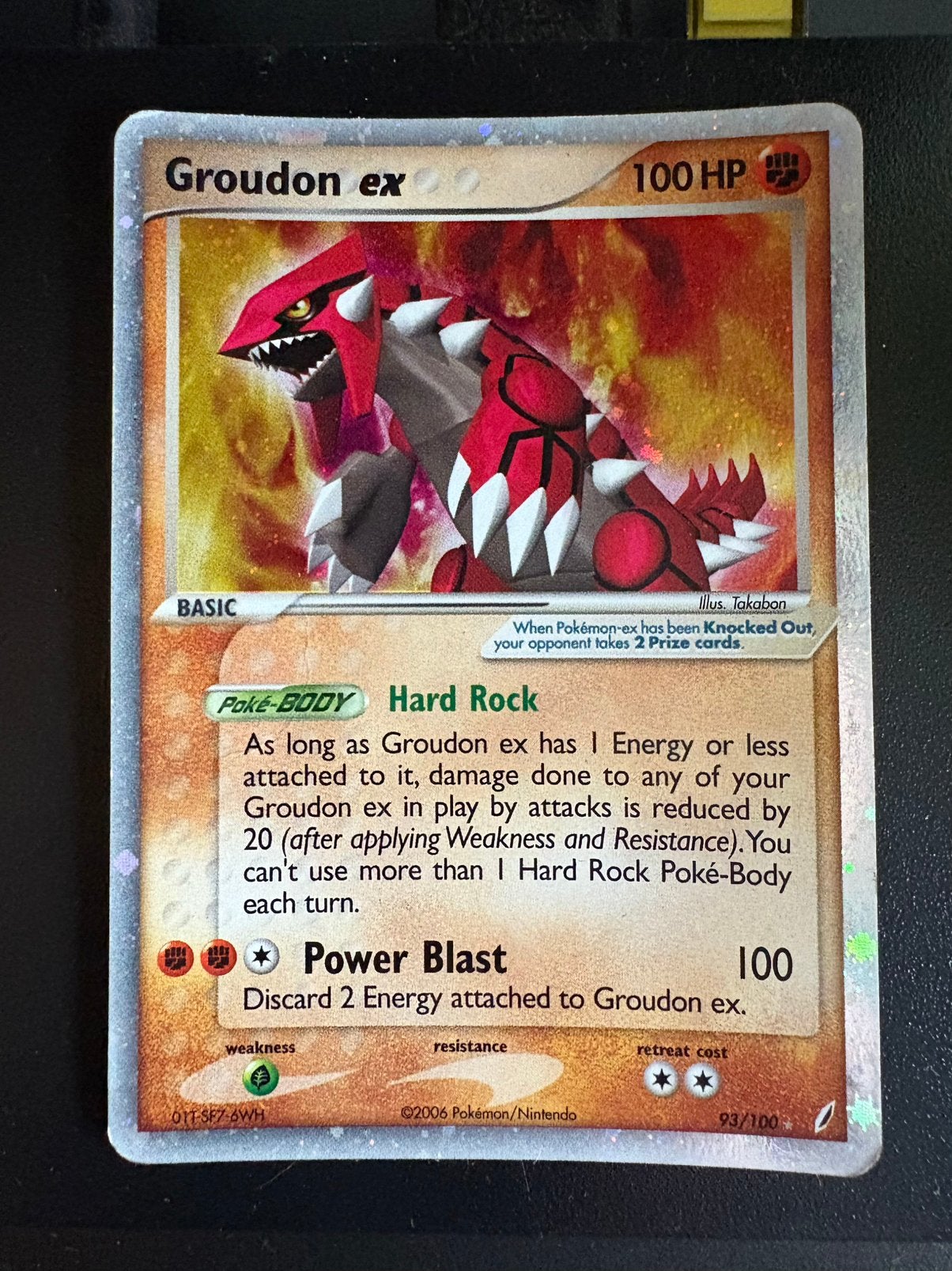Groudon ex, Ophalen, Zo goed als nieuw, Losse kaart