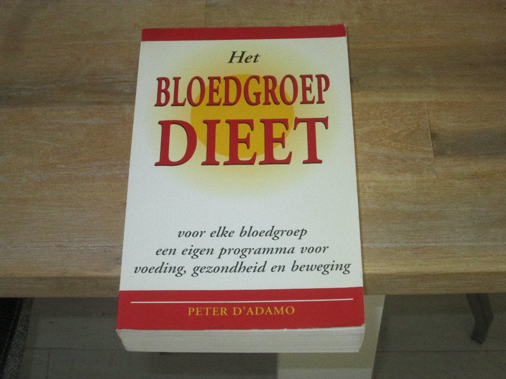 het bloedgroep dieet Peter D'Adamo, Boeken, Ophalen of Verzenden, Zo goed als nieuw
