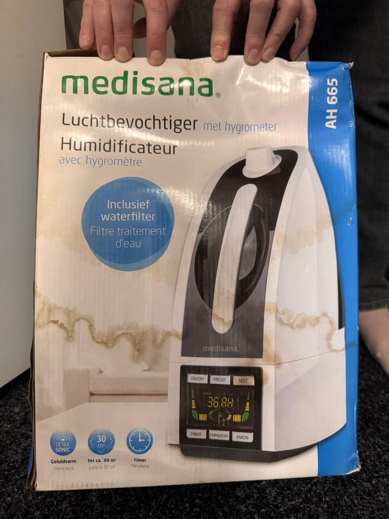 Medisana Luchtbevochtiger AH 665 met hygrometer, Ophalen of Verzenden, Nieuw, Luchtbevochtiger
