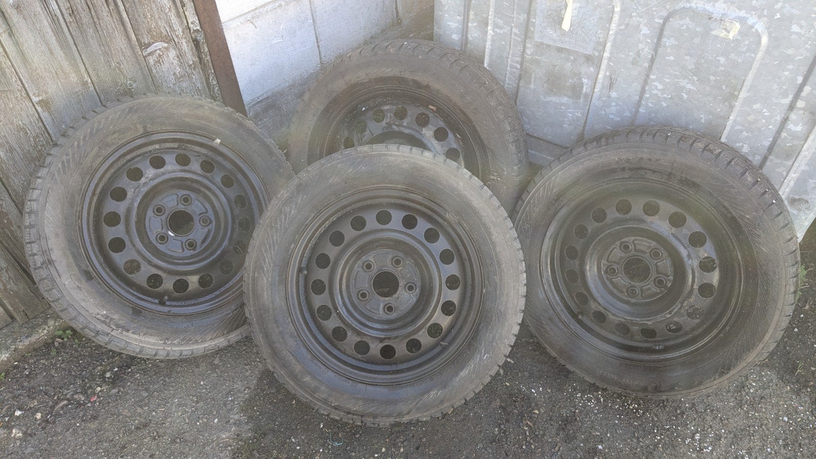Yokohama Winterbanden op stalen velgen 205/60R16 5x114,3, Ophalen, Gebruikt