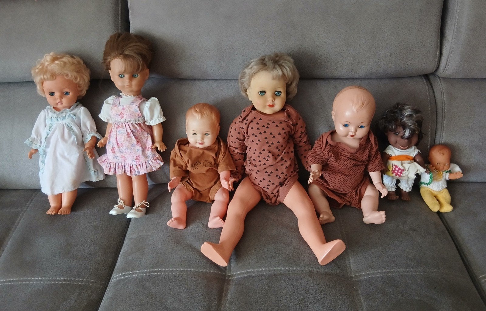 Oude poppen verzameling liefhebber (in 1 koop), Verzamelen, Poppen, Ophalen of Verzenden, Gebruikt, Pop