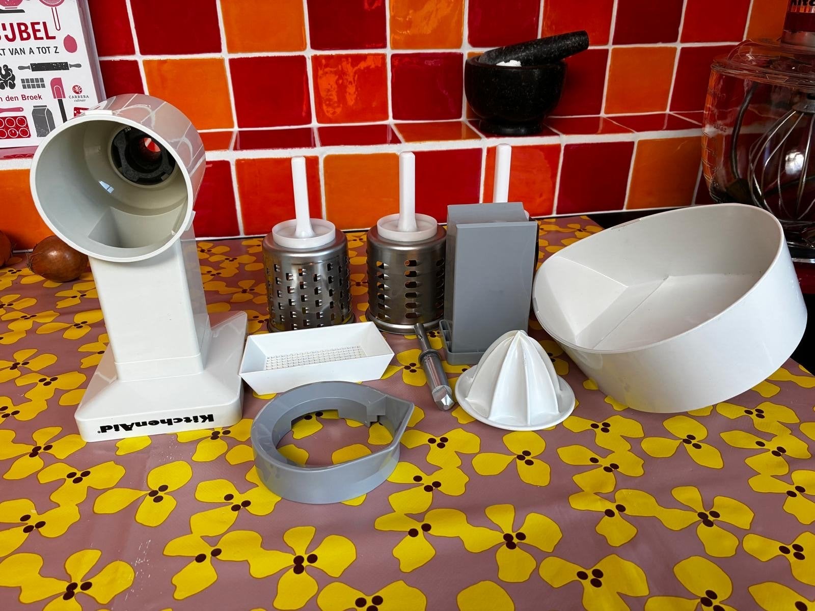 KitchenAid rasp en citruspers accessoires, Ophalen, Kunststof, Wit, Overige merken