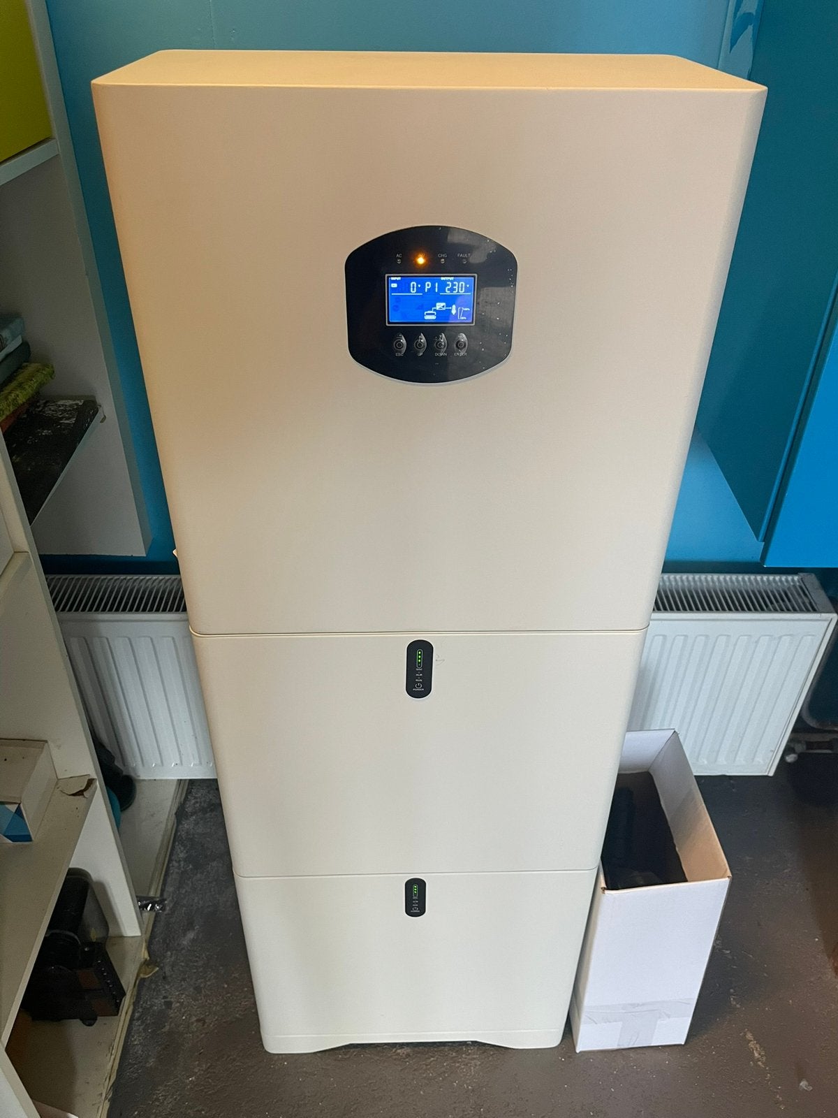Thuisbatterij 10 KW + omvormer 5kw, Ophalen, Zo goed als nieuw, Overige typen