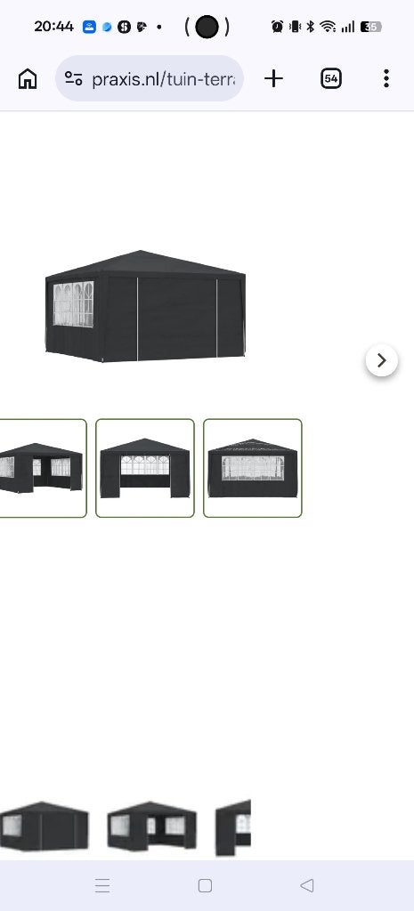Partytent / paviljoen, Ophalen, Zo goed als nieuw