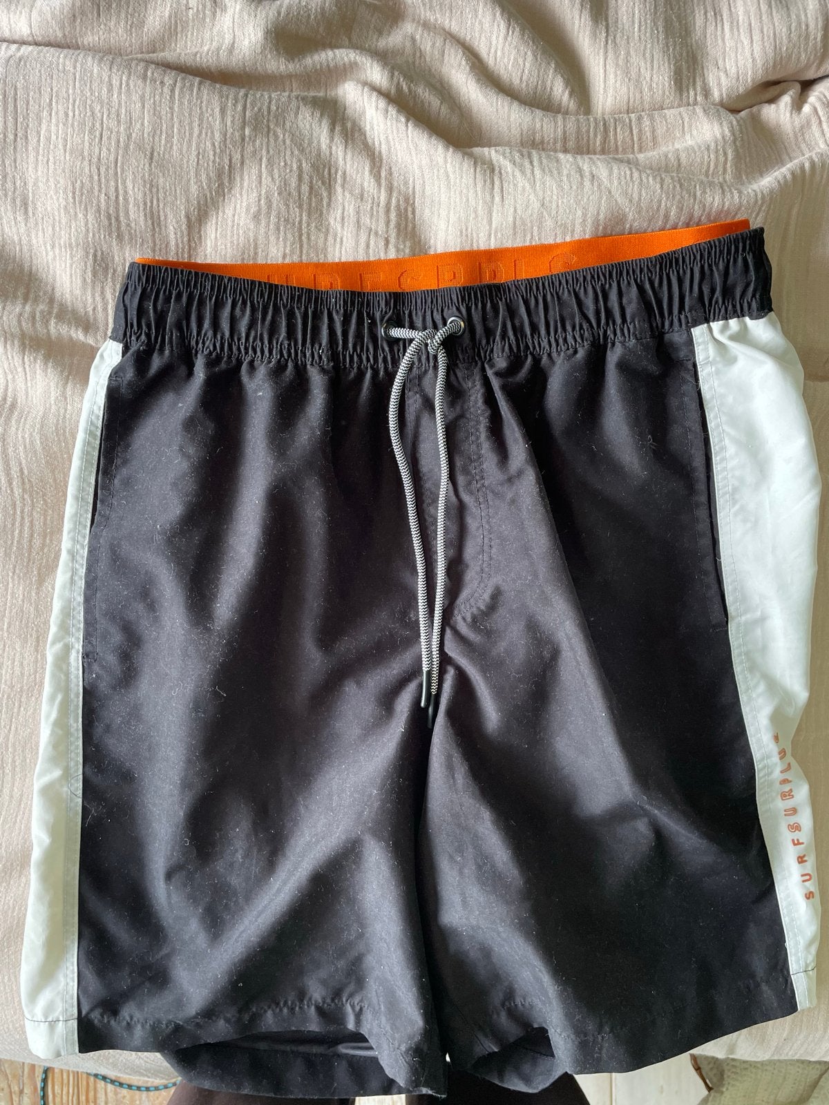C&A Zwemshort Zwart/Wit Maat S, Kleding | Heren, Badmode en Zwemkleding, Ophalen of Verzenden, Maat 46 (S) of kleiner, Zwart, Zwemshort