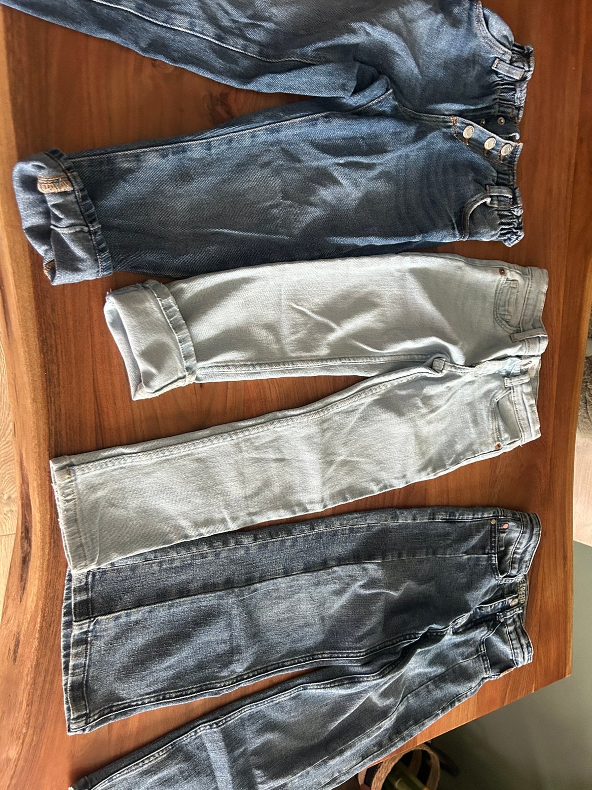 Kinderkleding meisjes broeken maat 116, Ophalen of Verzenden, Gebruikt
