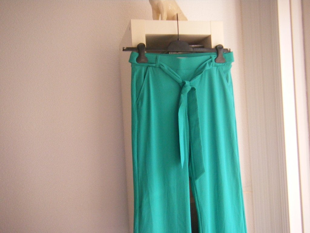 studio anneloes broek wijde pijp travelstof, Kleding | Dames, Broeken en Pantalons, Ophalen of Verzenden, Maat 36 (S), Lang, Gedragen