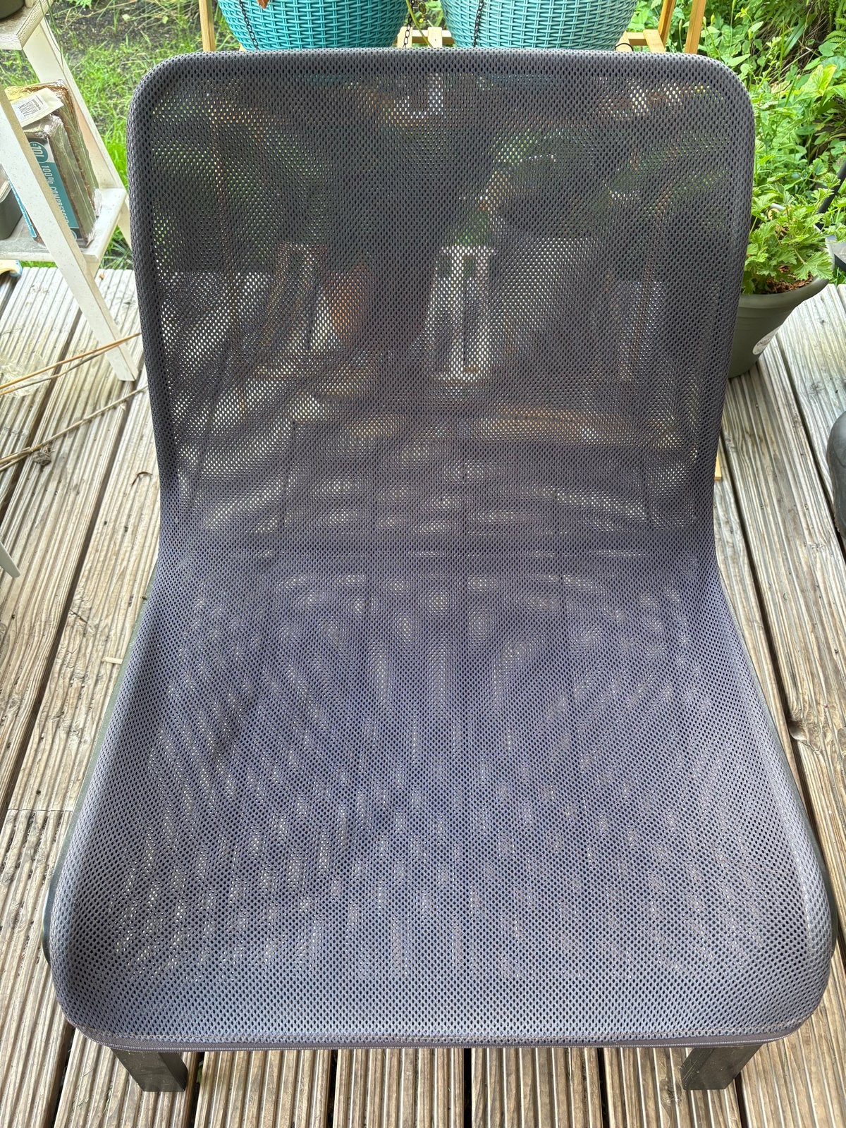 Nette IKEA stoel van hout en stof, Ophalen, Gebruikt, Overige kleuren, Eén