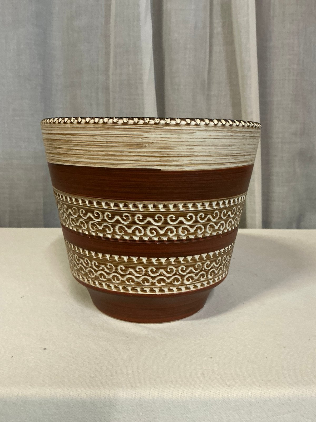 Ruime  vintage pot ,West Germany , Sgraffito, Ophalen of Verzenden