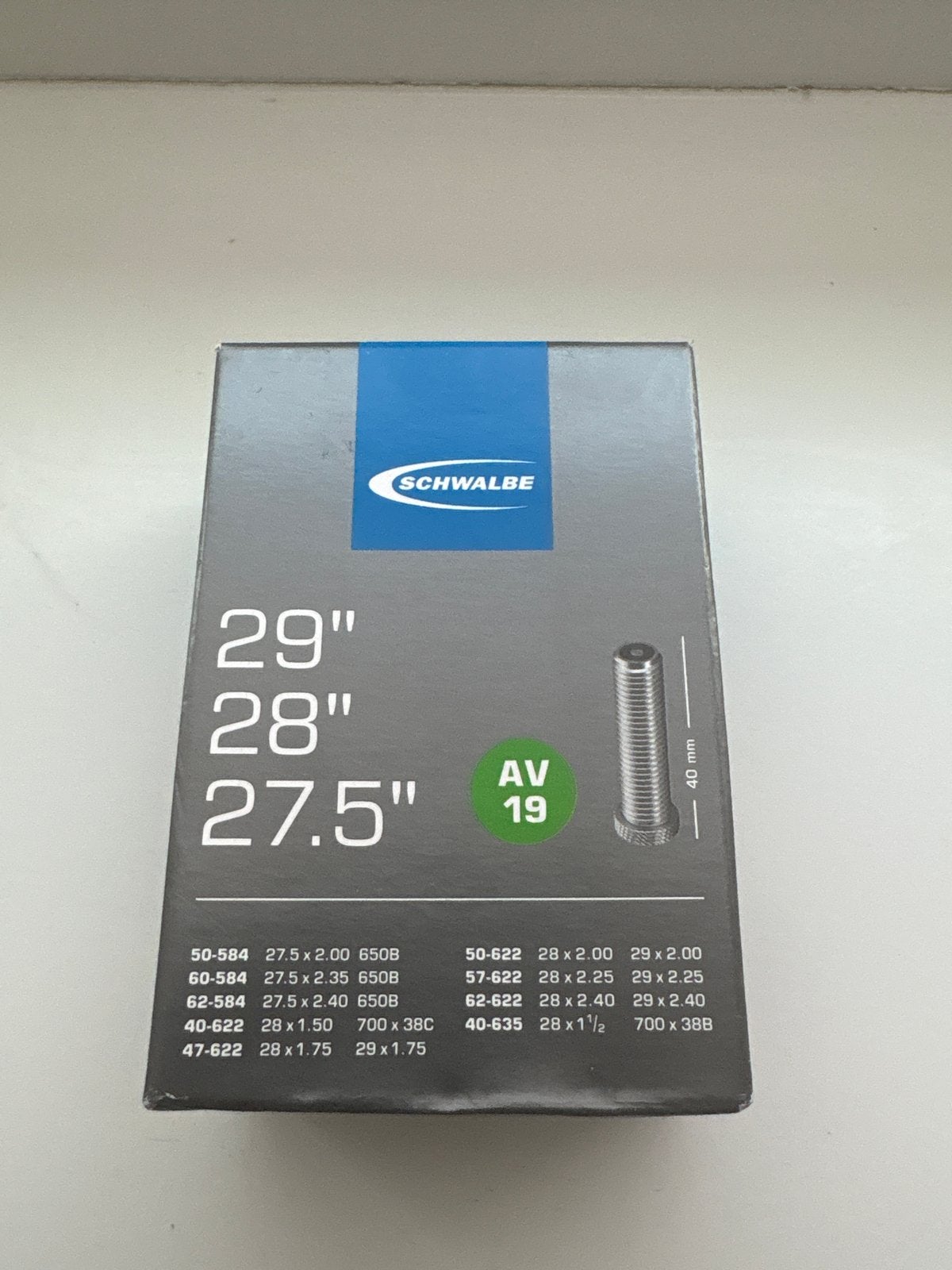 Schwalbe Binnenband AV19 - 27.5", 28", 29", Ophalen of Verzenden, Nieuw, Band, Rubber