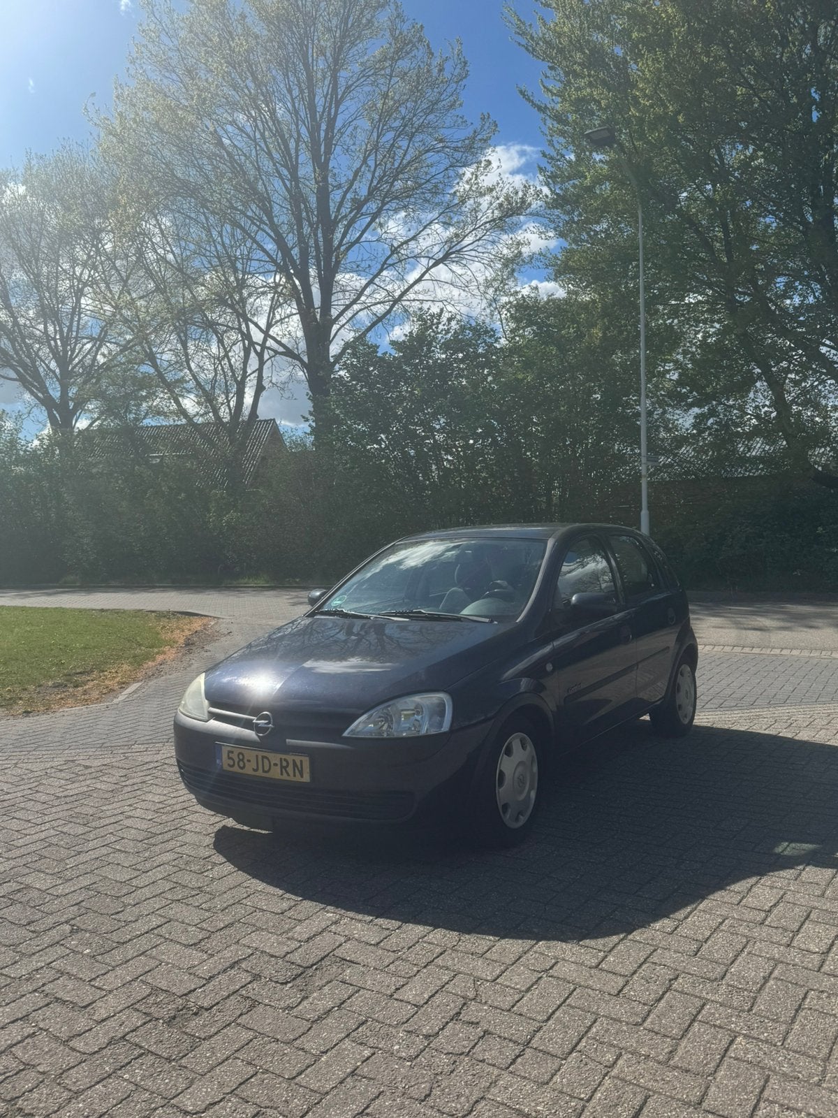 Opel Corsa 1.2 16V 5D 2002 Blauw | 2e Eig.! | APK-2027 | NAP, Auto's, Voorwielaandrijving, 450 kg, 31 €/maand, Blauw