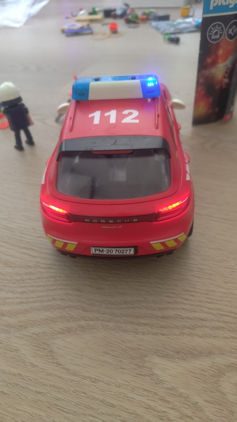 Playmobil Brandweer Porsche met Licht en Geluid, Ophalen of Verzenden, Zo goed als nieuw
