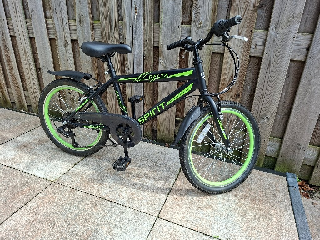 Spirit Delta 6-Speed Jongensfiets Groen 20 Inch, Ophalen, Velgrem, Zo goed als nieuw, Spirit