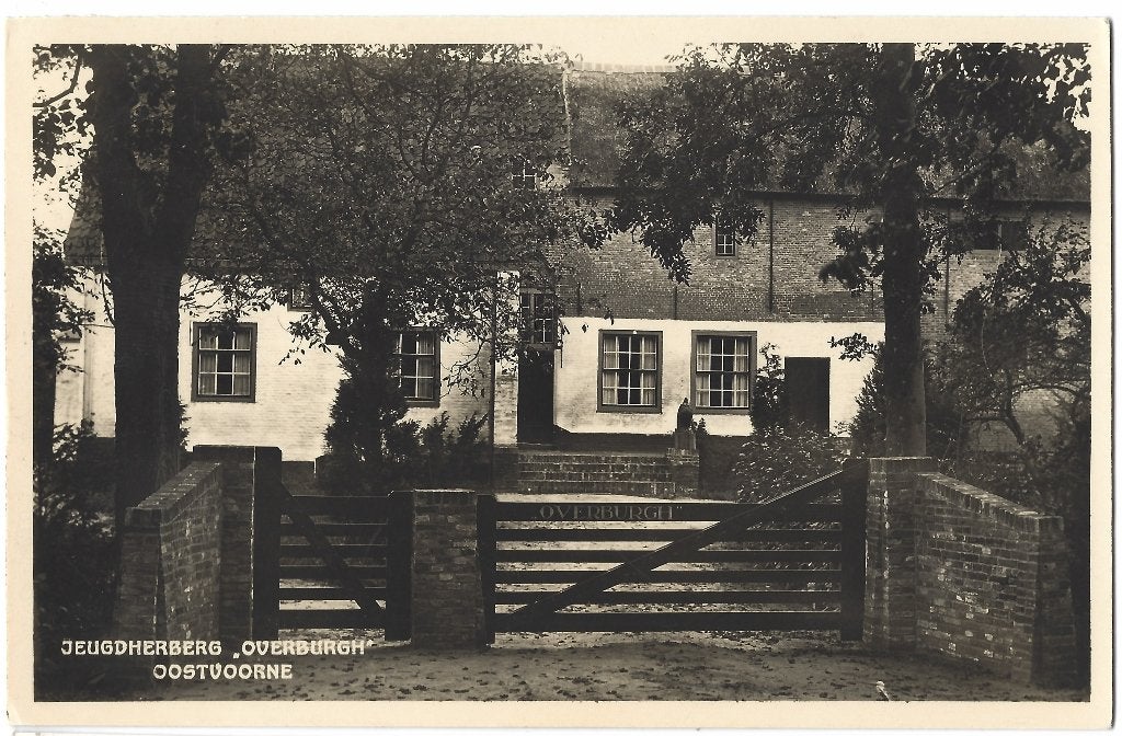 Oostvoorne, Jeugdherberg "Overburgh", Ophalen of Verzenden, 1920 tot 1940, Gelopen, Zuid-Holland