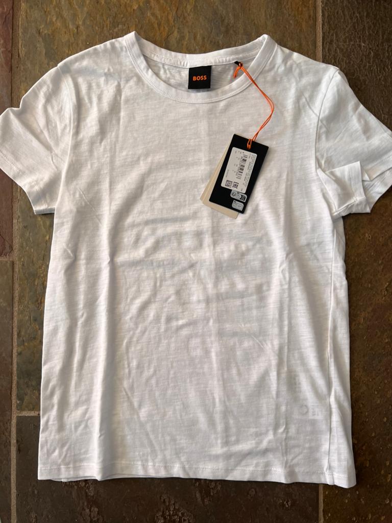 Boss wit shirt/top, Wit, Ophalen of Verzenden, Zo goed als nieuw, Korte mouw