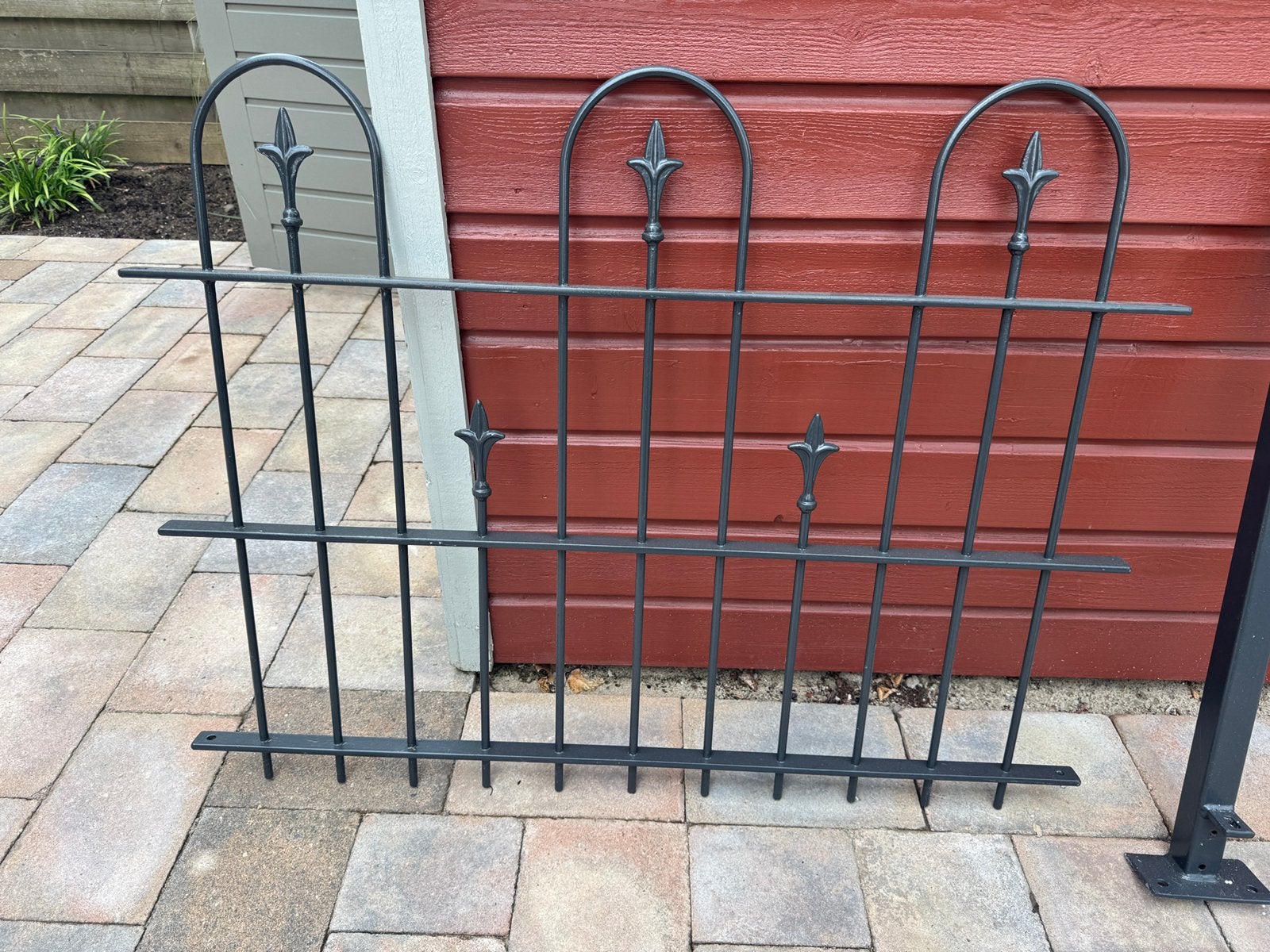 Smeedijzeren hekwerk, Tuin en Terras, Ophalen, Zo goed als nieuw, IJzer, Sierhekwerk