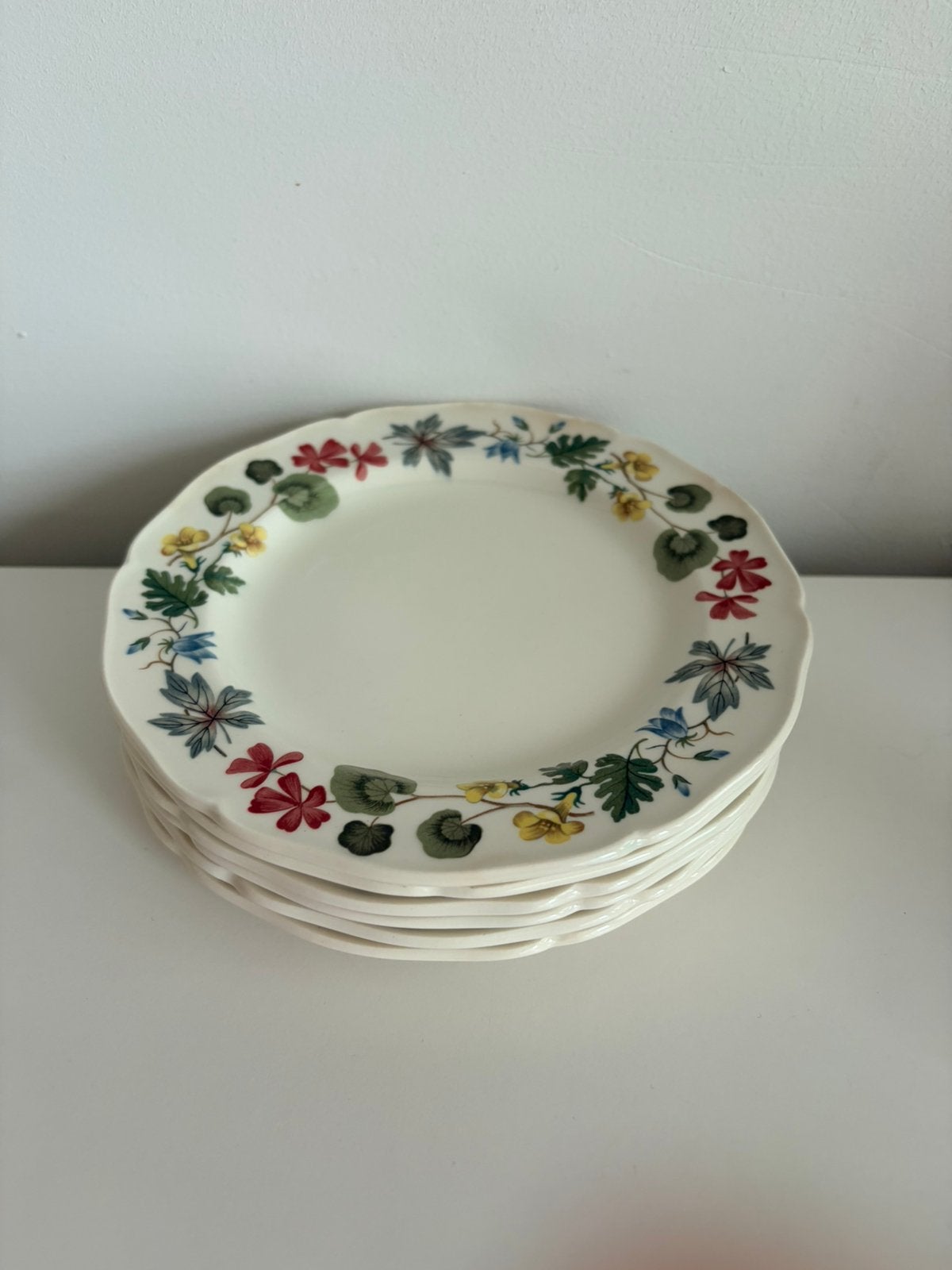 Wedgwood Richmond 6 gebaks bordjes Retro/Vintage!!!, Ophalen of Verzenden