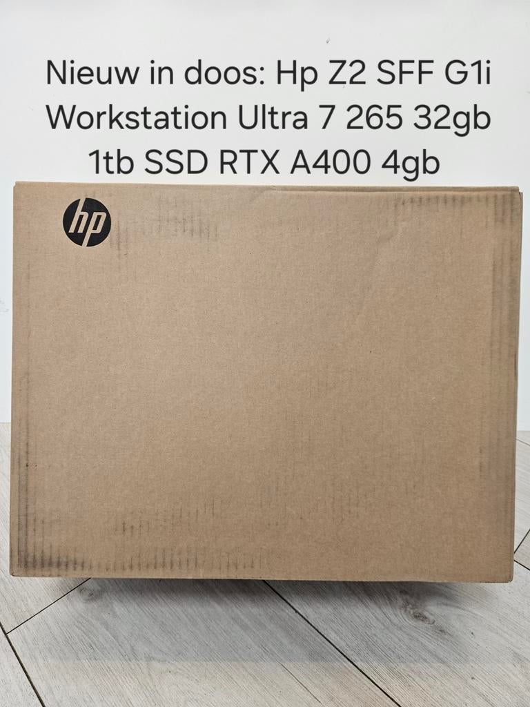 Nieuw: Hp Z2 SFF G1i Desktop Ultra 7 265 32gb 1tb RTX a400, EenvoudPc B.V., 32 GB, Virtual Reality, Hewlett Packard (HP)