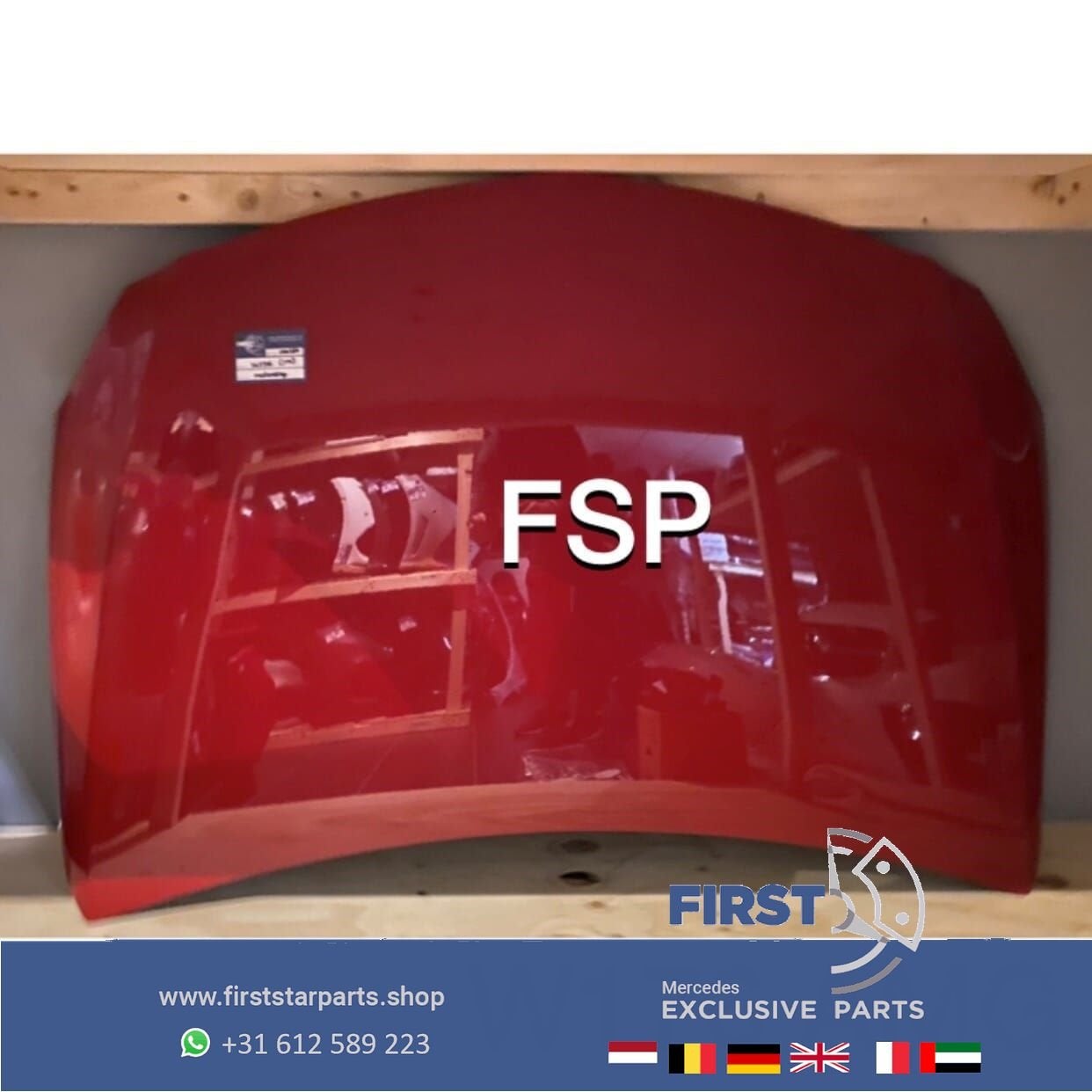 W176 FACELIFT AMG VOORKOP ROOD Mercedes A Klasse 2015-2018 F, Gebruikt, -, Voor, Ophalen of Verzenden