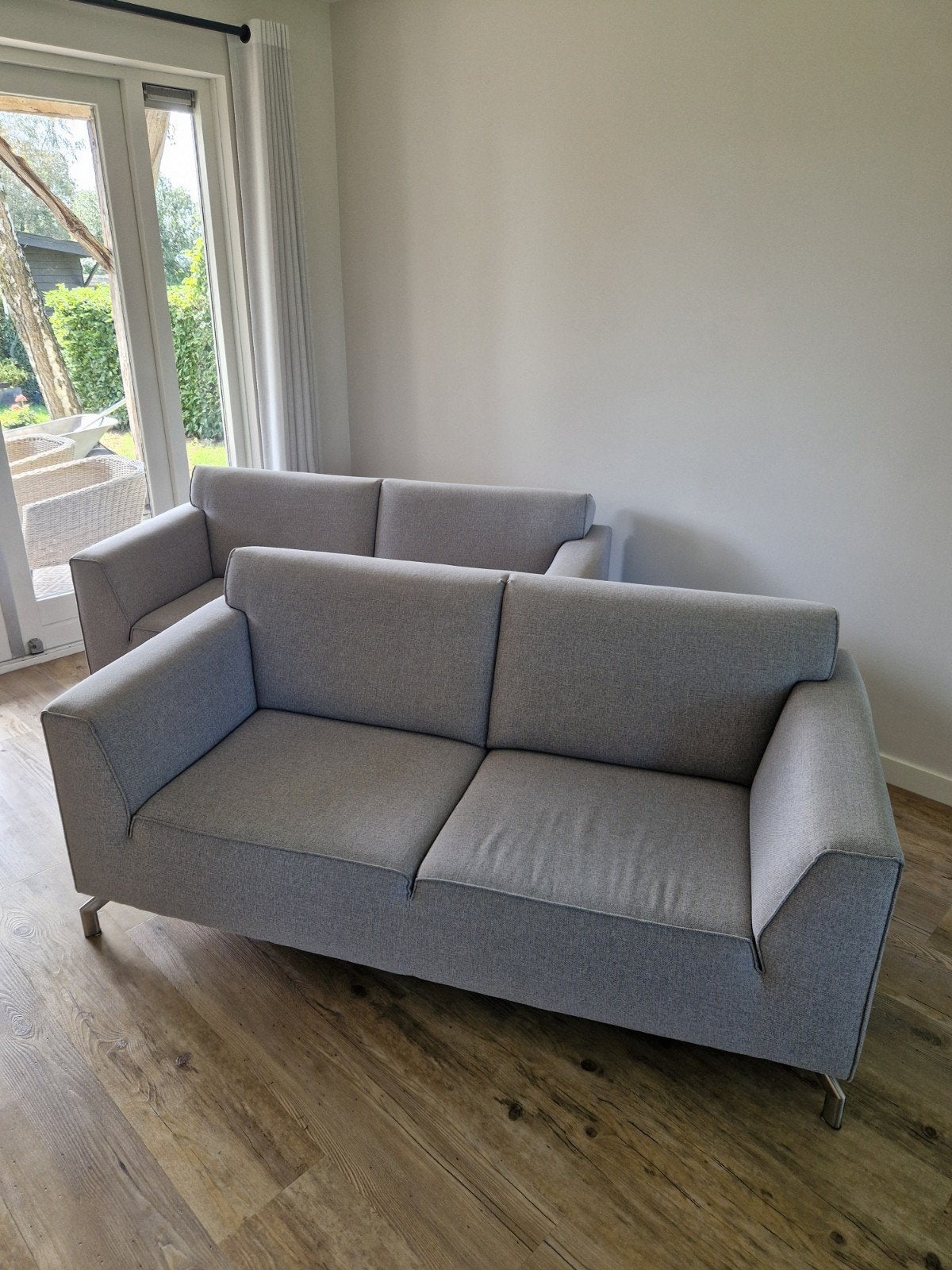Bank Novara Henders & Hazel 2 x 2,5 zits – lichtgrijs, Ophalen, Gebruikt, 150 tot 200 cm, Tweepersoons