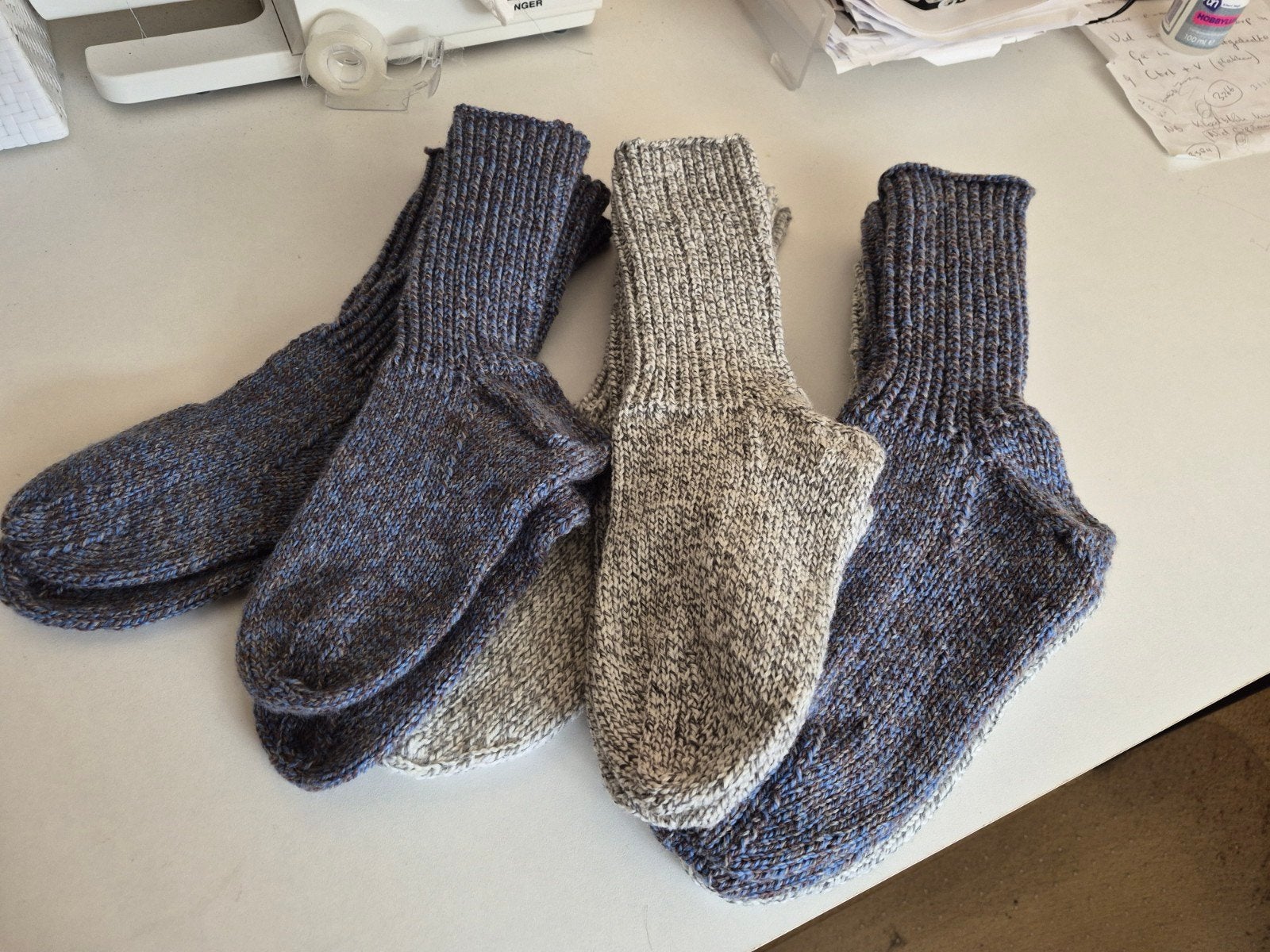 Eigengebreide Noorse Sokken., Kleding | Heren, Sokken en Kousen, Ophalen of Verzenden, Nieuw, Overige kleuren