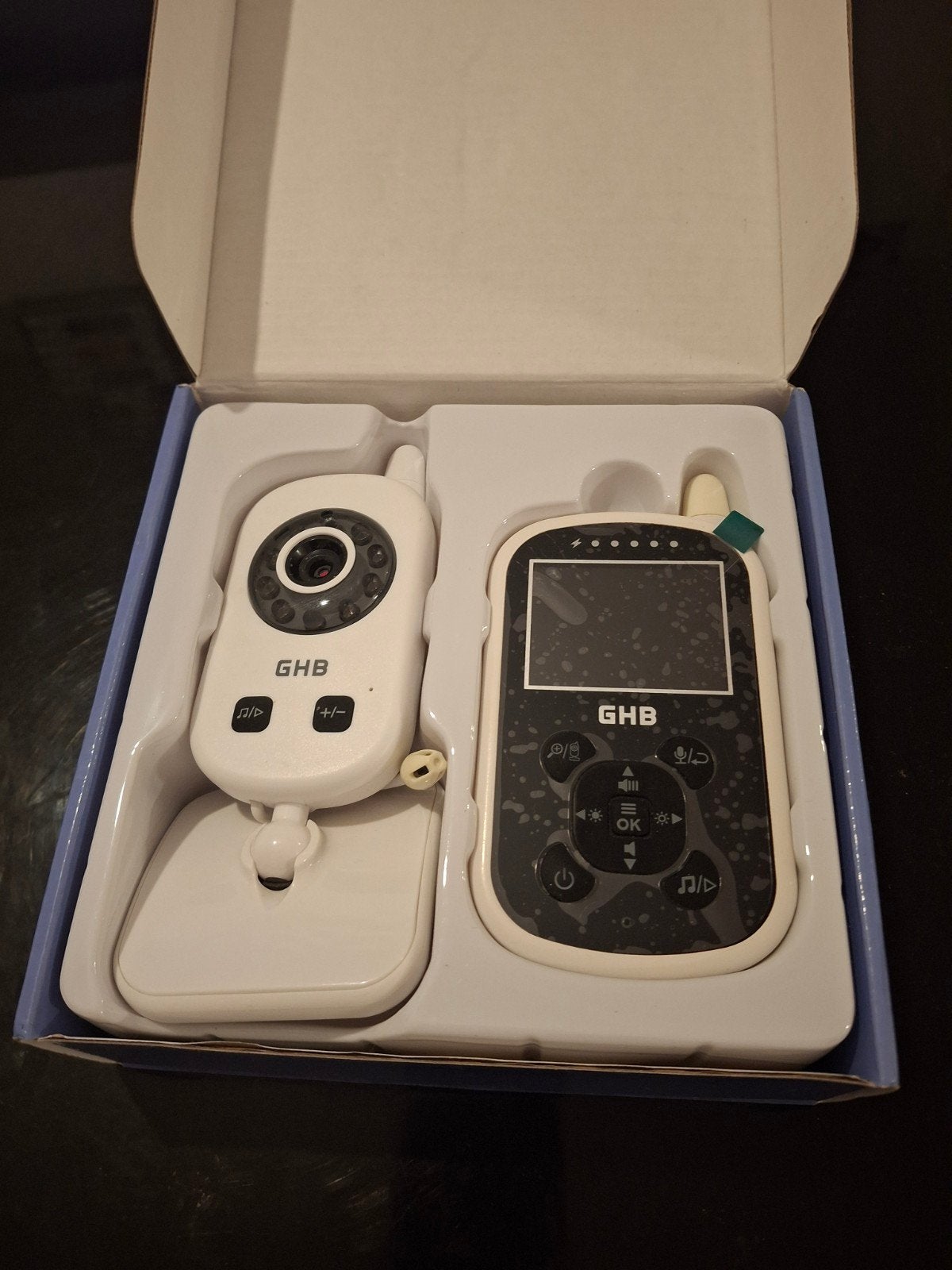 GHB Babyfoon met Camera en Terugspreekfunctie, Ophalen of Verzenden, Zo goed als nieuw, 100 tot 250 meter, Camera