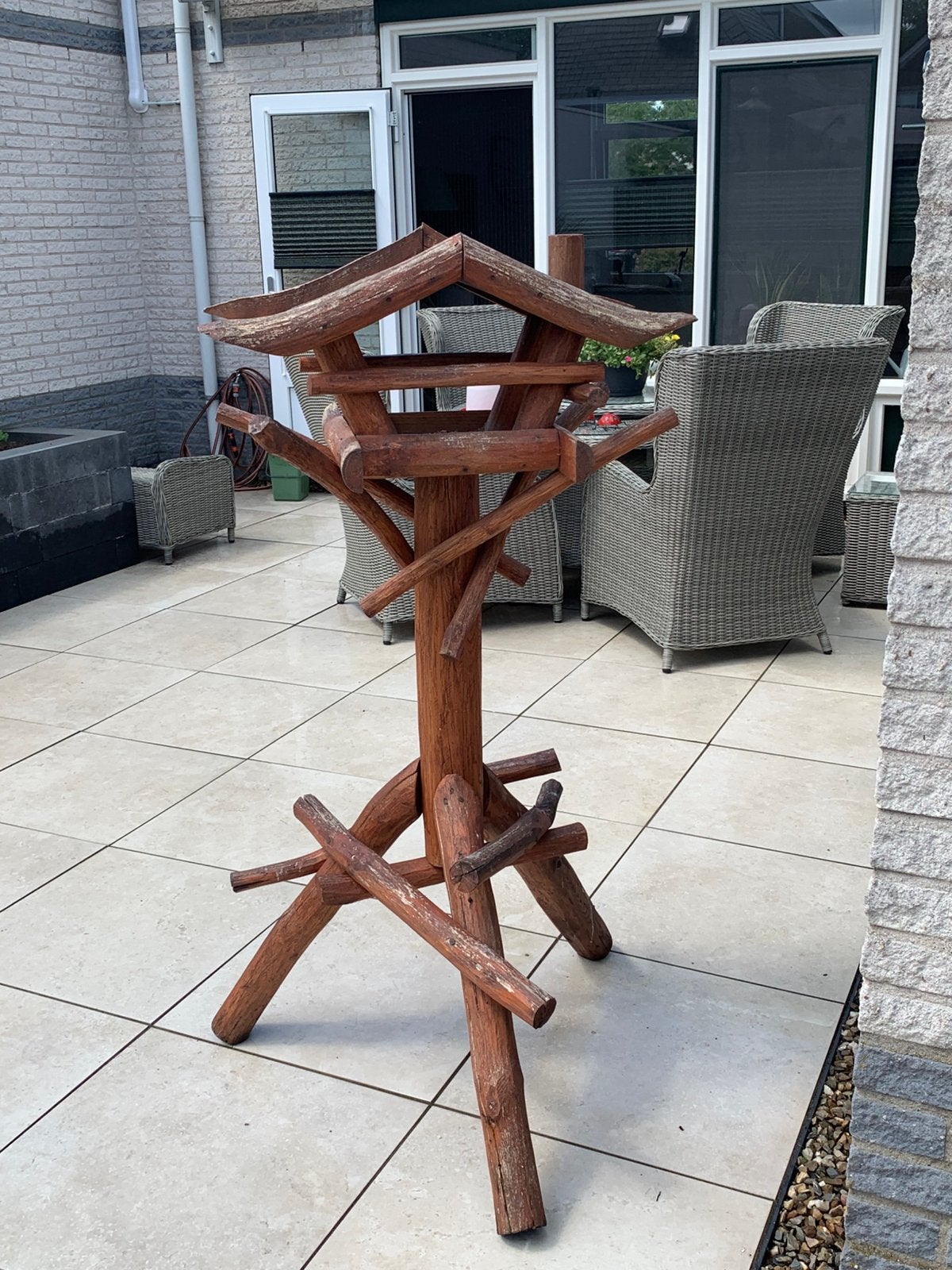 Stevige xl eiken vogel huis   En vogel pindakaas houder, Ophalen