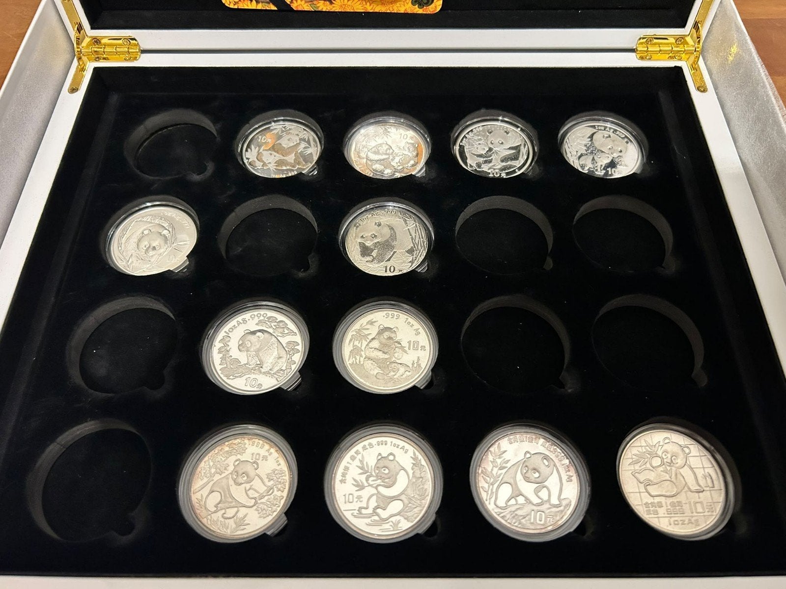 kist panda 999 zilver, Ophalen of Verzenden, Zilver